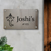 Ganesha Blessings Custom Stainless Steel Name Plate