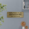 Custom Gold Stainless Steel GST Name Board for Office