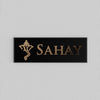 Classico Brass Name Plate with Ganesha Design