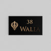 Classico Brass Two-Line Name Plate with Khanda Design
