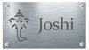 Ganesha Blessings Custom Stainless Steel Name Plate