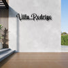 Custom Metal Villa Name Sign for Elegant Homes
