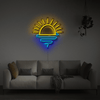 Golden Horizon Neon Sign