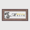 Custom Name Plate with Durga Symbol Design