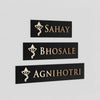 Classico Brass Name Plate with Ganesha Design
