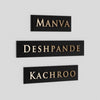 Classico Custom Brass Name Plate for Home & Office