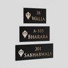 Classico Brass Two-Line Name Plate with Khanda Design