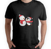 Unisex Cute Snowman & Penguin Christmas Printed T-shirt