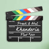 Clapperboard Custom Name Plate for Movie Buffs