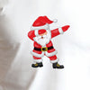 Unisex Dabbing Santa Christmas Printed T-Shirt