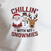 Unisex Chillin’ With My Snowmies Christmas T-Shirt