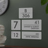 Nexa Custom Frosted White House Number & Name Sign