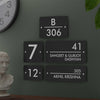 Nexa Custom Matte Black House Number & Name Sign