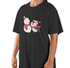Unisex Cute Snowman & Penguin Christmas Printed T-shirt