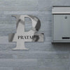 Roman Silver Monogram Nameplate