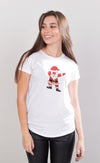 Unisex Dabbing Santa Christmas Printed T-Shirt
