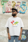 Unisex Shared Home World Map T-Shirt
