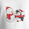 Unisex Cute Snowman & Penguin Christmas Printed T-shirt