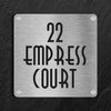 Squaro Stainless Steel Name Plate – Custom Modern Design