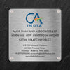 Squaro - Stainless Steel Name Plate for CA Firms